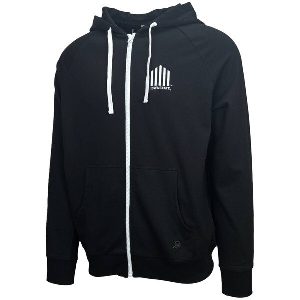 Authentic Brand 5 Bar Black Full Zip Hooded Sweatshirt
